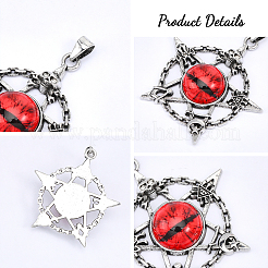 12шт 6 стильные стеклянные подвески&nbsp;FIND-CA0006-94