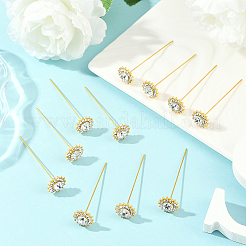 16 шт. головки штифтов из сплава со стразами&nbsp;FIND-SP0004-63G