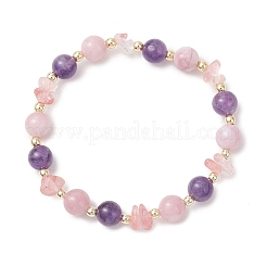 Женские браслеты из вишневого кварцевого стекла&nbsp;BJEW-JB13190