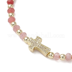 Браслеты из окрашенного натурального малазийского нефрита в форме ронделей&nbsp;BJEW-JB13395