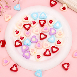 100 шт. Непрозрачные акриловые бусины&nbsp;OACR-PA0001-44