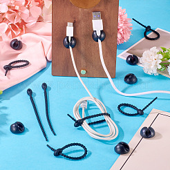 20 шт. пластиковый ПВХ-органайзер для кабеля&nbsp;AJEW-TA0002-51A