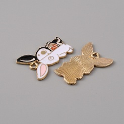 Эмалированные подвески из цинкового сплава&nbsp;ENAM-WH0065-05A-LG