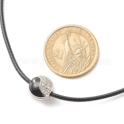 Экологически чистые корейские ожерелья из вощеного полиэстера&nbsp;NJEW-JN03783