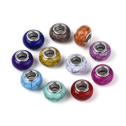 Непрозрачные акриловые бусины с эффектом кракелюра&nbsp;GPDL-N006-01A-08