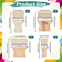 4шт 4 вида шерстяной кисти&nbsp;TOOL-NB0002-28