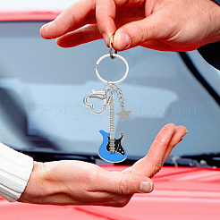 4шт 4 цвета железо с брелоком из сплава&nbsp;KEYC-HY0001-34