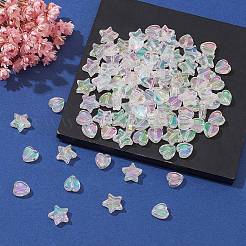 100шт 2 стильные экологически чистые прозрачные акриловые бусины&nbsp;TACR-YW0001-86A