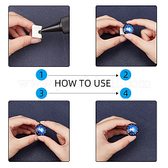 Квадратные латунные кольца&nbsp;RJEW-PH0001-03