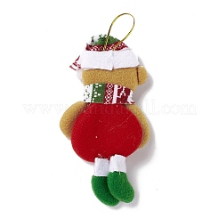 Рождественские подвесные украшения из нетканого материала&nbsp;LS-AJEW-P099-07