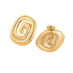 Ионное покрытие (ip) серьги-гвоздики из нержавеющей стали 304 для женщин&nbsp;EJEW-P279-46G