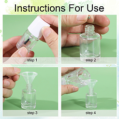 Прозрачный стеклянный лак для ногтей пустая бутылка&nbsp;MRMJ-GL0001-18