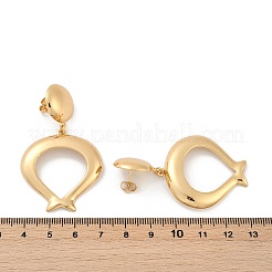 Овальные серьги-гвоздики из нержавеющей стали 304&nbsp;EJEW-L287-074G