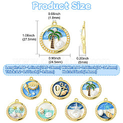 14шт 7 стиля подвески из цинкового сплава с эмалью&nbsp;FIND-CJ0004-63