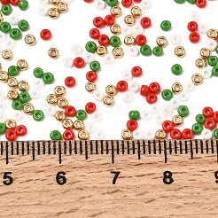 4 цвет 11/0 рождественских круглых бисерных бусин Miyuki&nbsp;SEED-X0058-19