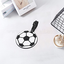 2 шт. бирка для багажа из ПВХ в виде спортивного мяча&nbsp;AJEW-DJ0004-63A