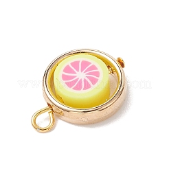 Подвески из полимерной глины ручной работы с пластиковыми рамками для бусин ccb&nbsp;PALLOY-JF04753