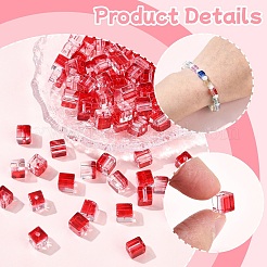 100 шт. прозрачные стеклянные бусины для выпечки&nbsp;DGLA-YW0001-35C