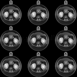 10 шт. прозрачных акриловых елочных шаров-подвесок&nbsp;DIY-CP0013-38A