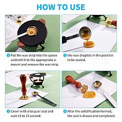 DIY деревянный воск печать штамп&nbsp;AJEW-WH0131-094