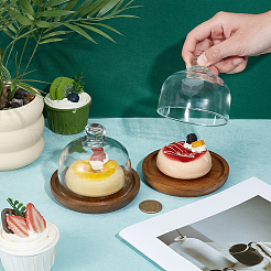 2 пакет прозрачный стеклянный десерт/торт купол витрины&nbsp;ODIS-NB0001-57