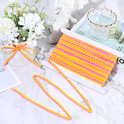 1 рулон полиэстеровой ленты с волнистой бахромой и пайетками&nbsp;OCOR-GF0005-72A