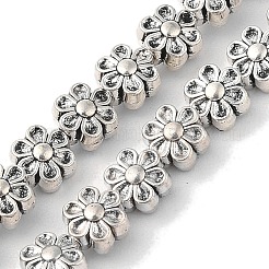 Тибетский стиль цветок сплава шарик нити&nbsp;X-TIBEB-O007-13-NR
