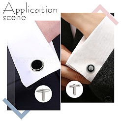 18 шт. 3 стиля запонок из нержавеющей стали 304 для мужчин&nbsp;FIND-AR0004-89