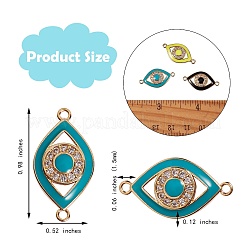 5шт 5 цвета латунные микро проложить прозрачные кубические циркониевые звенья&nbsp;KK-SZ0001-75