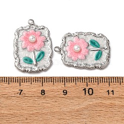 Подвески из нержавеющей стали 304 с эмалью&nbsp;STAS-P406-26B-P