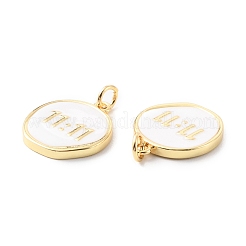 Латунные подвески с реечным покрытием с прыгающим кольцом&nbsp;X-KK-F852-22G