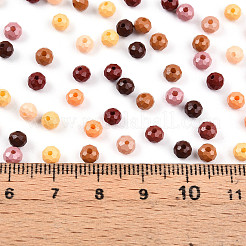 Непрозрачные цветные стеклянные бусины&nbsp;SEED-N007-19C