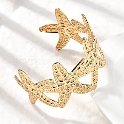 Браслеты-манжеты из нержавеющей стали 304&nbsp;BJEW-P368-09G