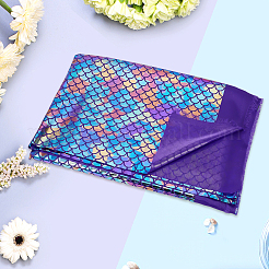 Полиэстеровая ткань с рыбьей чешуей&nbsp;DIY-WH20063-038C