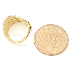 Латунные кольца из манжеты с прозрачным цирконием&nbsp;LS-RJEW-M029-03G