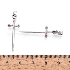 Латунные микро проложить кубического циркония подвески&nbsp;KK-N264-03P