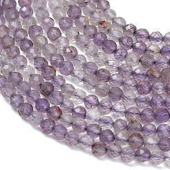 Натуральные фиолетовые фантомные кварцы&nbsp;G-C262-A01-3mm