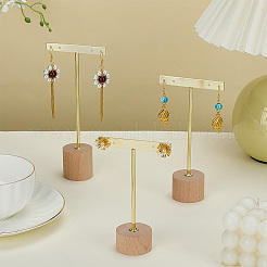 3 комплект из 3-х стилей железных подставок для сережек в форме Т-образной планки&nbsp;EDIS-FG0001-73A