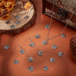 100 шт. филигранный сплав в форме сердца в тибетском стиле&nbsp;FIND-UN0015-59