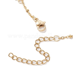 Летние пляжные браслеты на ногу из нержавеющей стали 304 в форме ракушки для женщин&nbsp;AJEW-AN00659