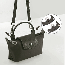 Кожаные ручки сумки и неповрежденный соединитель треугольной пряжки сумки&nbsp;FIND-WH0191-13B