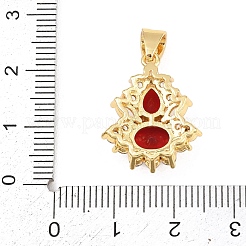 Латунные микро проложить кубического циркония подвески&nbsp;KK-K418-04A-G