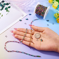 Наборы для самостоятельного изготовления цепочек-скрепок из нержавеющей стали 304&nbsp;DIY-TA0012-49