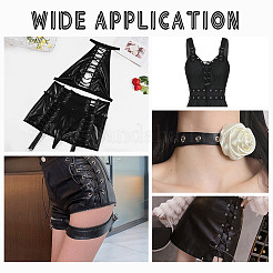 Лента из искусственной кожи длиной 9 ярд с люверсами из сплава с платиновым покрытием&nbsp;OCOR-AR0001-64A