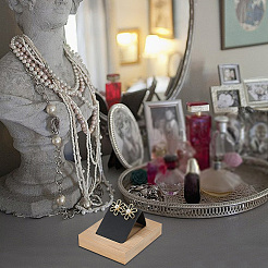 3 шт. прямоугольные деревянные подставки для сережек&nbsp;EDIS-DR0001-05B