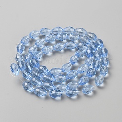 Прозрачные стеклянные бусины&nbsp;GLAA-WH0030-32C-02