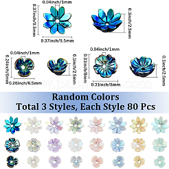 240 шт. 3 вида непрозрачных смоляных бусин&nbsp;RESI-SC0036-64