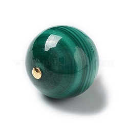 Круглые подвески из натурального малахита&nbsp;G-P501-07G