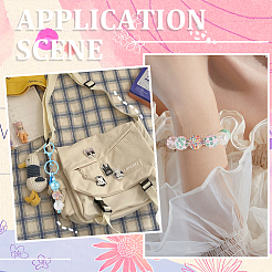 52шт набор акриловых круглых бусин 11 стилей&nbsp;OACR-SC0001-69