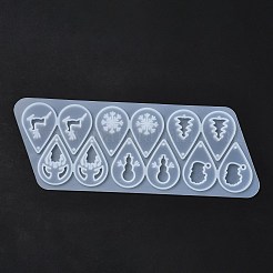 Diy рождественская тема подвеска в форме слезы силиконовые Молды&nbsp;LS-DIY-I102-02